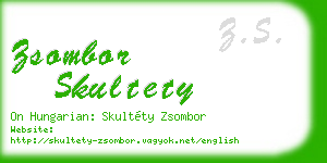 zsombor skultety business card